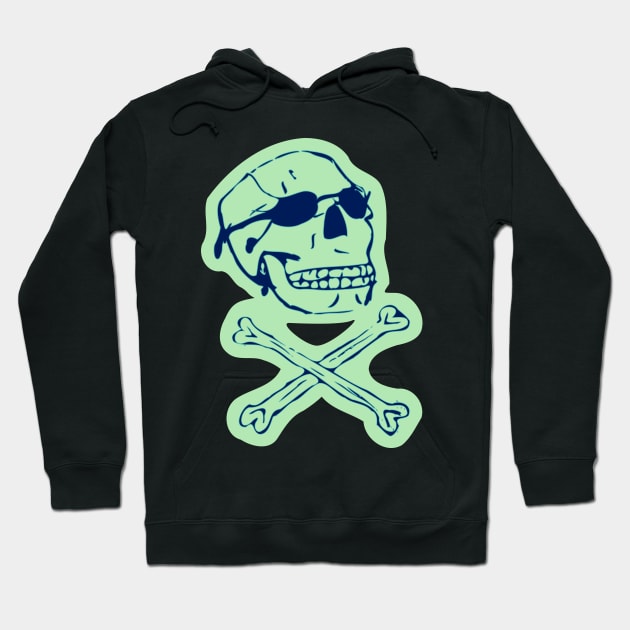 The Coolest Skull Around Hoodie by nonbeenarydesigns